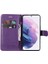 Samsung Galaxy S22 Artı Klasik Düz Renk Iş Cüzdan Için Flip Case (Yurt Dışından) 5