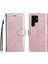 Kart Yuvası ile Samsung Galaxy S22 Ultra Klasik Düz Renk Için Flip Case (Yurt Dışından) 1
