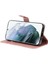 Kart Yuvası ile Samsung Galaxy S22 Ultra Klasik Düz Renk Için Flip Case (Yurt Dışından) 4