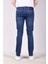 Erkek Kot Pantolon Slim Fit Koyu Mavi Düz Paça 5 Cepli Jean Ncs Jeans 2245 6096 4