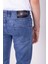 Erkek Kot Pantolon Slim Fit Mavi Düz Paça 5 Cepli Jean Ncs Jeans 2248 6096 5