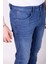 Erkek Kot Pantolon Slim Fit Mavi Düz Paça 5 Cepli Jean Ncs Jeans 2254 6138 4