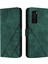 Huawei P40 Pu Deri Flip Folio Kitap Koruyucu Cüzdan Kapak (Yurt Dışından) 1