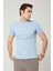 Sıfır Yaka Bisiklet Yaka Petek Dokulu Erkek Tshirt 4