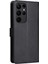 Samsung Galaxy S23 Ultra Klasik Düz Renk Iş Cüzdan Için Flip Case (Yurt Dışından) 4