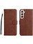 Samsung Galaxy S22 Artı Klasik Düz Renk Iş Cüzdan Için Flip Case (Yurt Dışından) 1