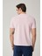 Sıfır Yaka Bisiklet Yaka Likralı Pembe Erkek Tshirt 2