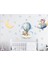 Çocuk Odası Ayıcık ve Astronot Temalı Duvar Sticker Seti 1