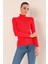 15825 Boğazlı Triko Kazak - Kırmızı 5