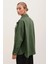 20192 Oversize Gabardin Gömlek Ceket - Haki 5