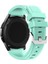 Amazfit Gtr Uyumlu Kordon Silikon Çizgili Esnek Spor Kayış, Turkuaz 3