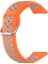 Amazfit Gtr 3 / Gtr 3 Pro Uyumlu Kordon Silikon Nike Delikli Metal Tokalı Kayış, Turuncu - Gri 5