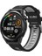 Amazfit Gtr Uyumlu Kordon Silikon Çift Renkli Spor Esnek Yumuşak Kayış, Siyah-Gri 1
