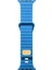 Apple Watch 2/3/4/5/6/7/8 Se 38-40-Uyumlu Kordon Silikon Baklalı Metal Tokalı Kayış, Mavi 1