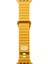 Apple Watch 2/3/Ultra Uyumlu Kordon Silikon Metal Tokalı Kayış, Sarı 1