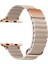 Apple Watch 2/3/4/5/6/7/8 Se 38-40-Uyumlu Kordon Deri Mıknatıslı Metal Tokalı Kayış, Krem 1