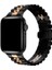 Apple Watch 2/3/4/5/6/7/8/se 38-40-Uyumlu Kordon Paslanmaz Metal Klipsli Rolex Kayış, Siyah-Rose 5