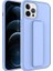 Apple iPhone 12 Pro Max Uyumlu Kılıf Qstand Kapak, Lila 1