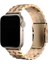 Apple Watch 3/Ultra Uyumlu Kordon Paslanmaz Metal Geçmeli Kayış, Rose Gol 1