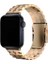 Apple Watch 3/Ultra Uyumlu Kordon Paslanmaz Metal Geçmeli Kayış, Rose Gol 4