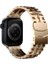 Apple Watch 3/Ultra Uyumlu Kordon Paslanmaz Metal Geçmeli Kayış, Rose Gol 5