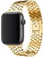 Apple Watch Seri 2/3/4/5/6/7/8 Se 38-40-Uyumlu Kordon Deri Metal Klipsli Şık Kayış, Gold 1