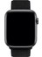 Megafox Teknoloji Apple Watch 3/4/5/6/7/8/9/se Ultra Uyumlu Kordon Hasır Örgü Spor Loop Kayış, Siyah - gr 3