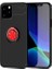 Apple iPhone 12 Pro Uyumlu Kılıf Ravel Silikon Kapak, Siyah-Kırmızı 1