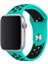 Apple Watch 2/3/Ultra Uyumlu Kordon Silikon Spor Delikli Kayış, Turkuaz 4