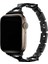 Apple Watch 3/Ultra Uyumlu Kordon Paslanmaz Metal Halkalı Kayış, Siyah 5