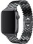Apple Watch Seri 2/3/4/5/6/7/8 Se 38-40-Uyumlu Kordon Deri Metal Klipsli Şık Kayış, Siyah 1