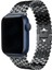 Apple Watch Seri 2/3/4/5/6/7/8 Se 38-40-Uyumlu Kordon Deri Metal Klipsli Şık Kayış, Siyah 4