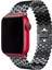 Apple Watch Seri 2/3/4/5/6/7/8 Se 38-40-Uyumlu Kordon Deri Metal Klipsli Şık Kayış, Siyah 5