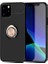 Apple iPhone 12 Pro Uyumlu Kılıf Ravel Silikon Kapak, Siyah-Rose Gold 1