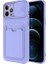 Apple iPhone 12 Pro Max Uyumlu Kılıf Kartix Kapak, Lila 1