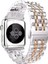 Apple Watch Seri 2/3/4/5/6/7/8 Se 38-40-Uyumlu Kordon Paslanmaz Metal Şık Luxury Kayış, Rose Gol 3