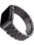 Apple Watch Seri 2/3/4/5/6/7/8 Se 38-40-Uyumlu Kordon Paslanmaz Metal Şık Luxury Kayış, Siyah 1