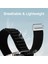 Apple Watch 3/42-44- Uyumlu Kordon Alpine Loop Örgü Işlemeli Kumaş Kayış, Midnight 4