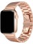 Apple Watch 3/Ultra Uyumlu Kordon Metal Paslanmaz Klipsli Kayış, Rose Gol 1