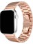 Apple Watch 3/Ultra Uyumlu Kordon Metal Paslanmaz Klipsli Kayış, Rose Gol 2