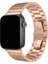 Apple Watch 3/Ultra Uyumlu Kordon Metal Paslanmaz Klipsli Kayış, Rose Gol 3