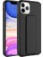 Apple iPhone 11 Pro Uyumlu Kılıf Qstand Kapak, Siyah 1