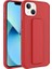 Apple iPhone 14 Plus Uyumlu Kılıf Qstand Kapak, Kırmızı 1