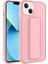 Apple iPhone 14 Plus Uyumlu Kılıf Qstand Kapak, Pembe 1