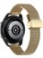 Huawei Gt2 / Gt2 Pro Uyumlu Kordon Paslanmaz Hasır Metal Magnetik Kayış, Gold 2