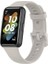 Huawei Band 7 Uyumlu Kordon Silikon Esnek Soft Yüzey Klipsli Yumuşak Spor Kayış, Gri 1