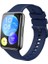 Huawei Watch Fit 2 Uyumlu Kordon Silikon Yumuşak Suya Dayanıklı Esnek Spor Kayış, Lacivert 1