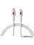 Coral iPhone Uyumlu Power Delivery Type C-Lightning 150 Cm 27 Watt PD Fuşya-Beyaz 2