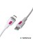 Coral iPhone Uyumlu Power Delivery Type C-Lightning 150 Cm 27 Watt PD Fuşya-Beyaz 3