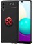 Samsung Galaxy A02 Uyumlu Kılıf Ravel Silikon Kapak, Siyah-Kırmızı 1